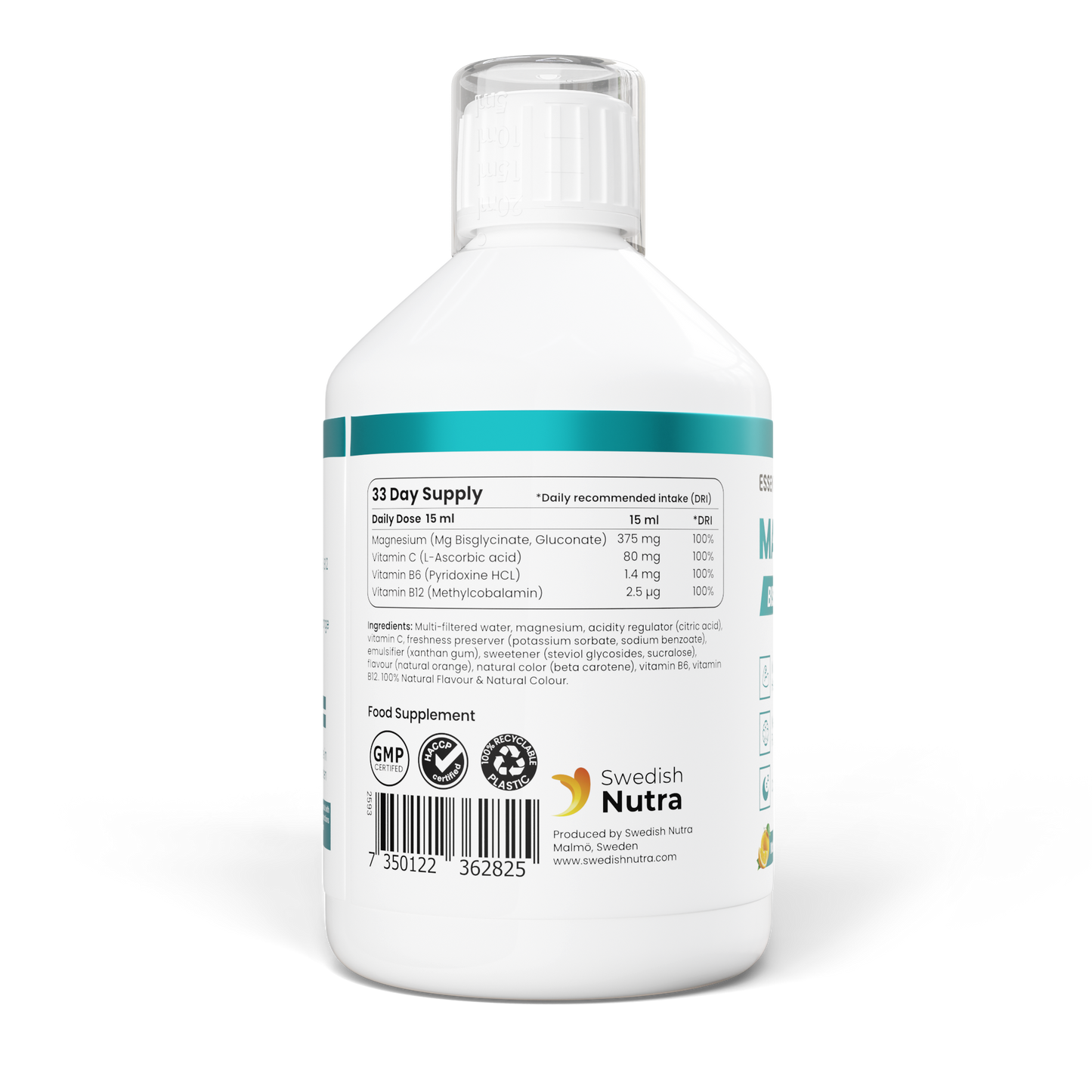 MAGNESIUM BISGLYCINATE VEGÁNSKY Bez cukru 500 ml