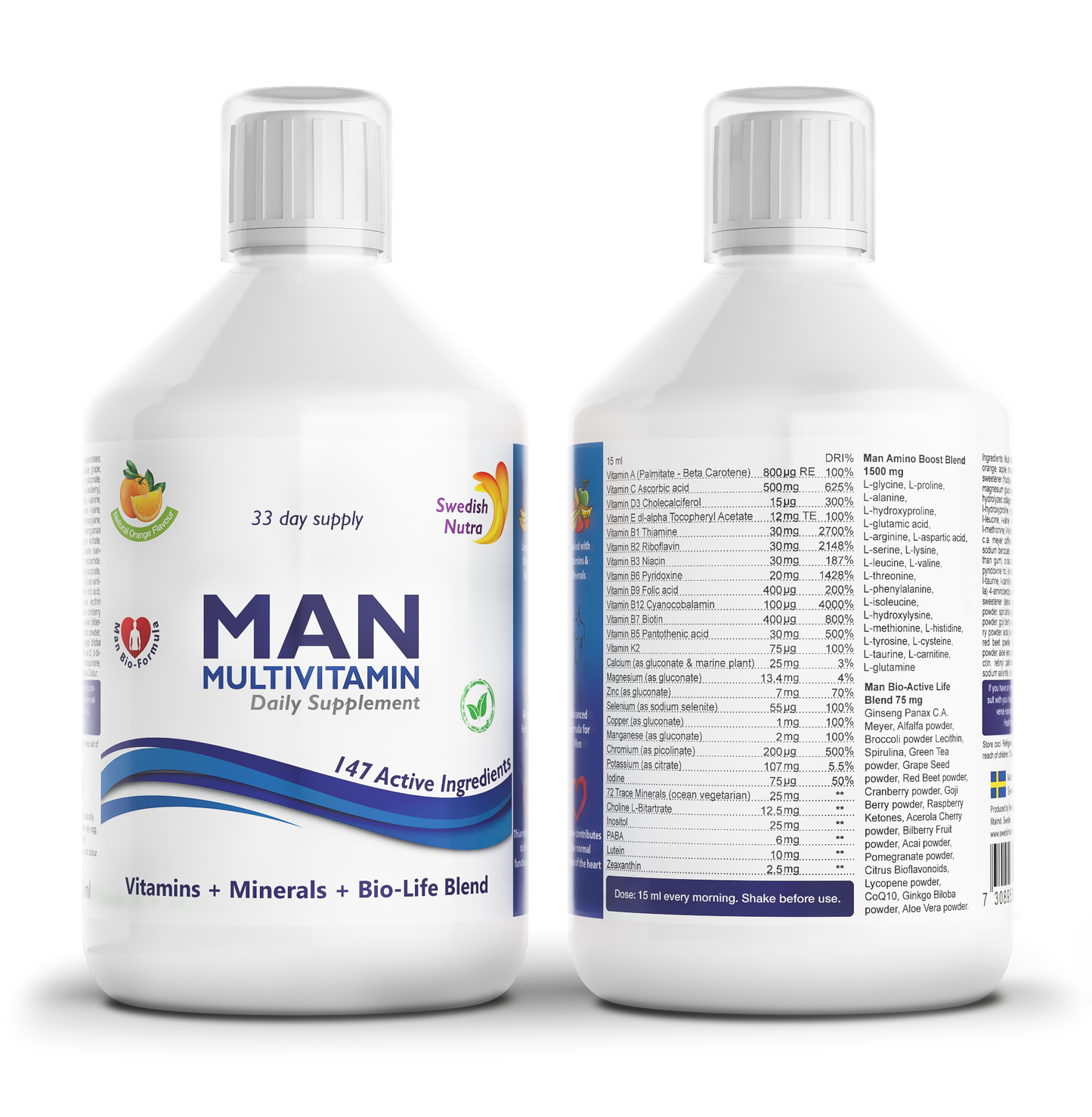 Swedish Nutra Man Multivitamín pre Mužov 500ml