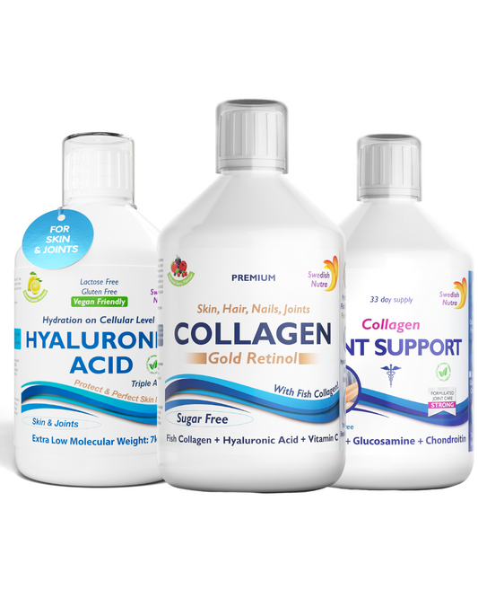 Trojitý Balíček pre zdravé kĺby – Kolagén + Kyselina Hyalurónová + Kĺbová Výživa