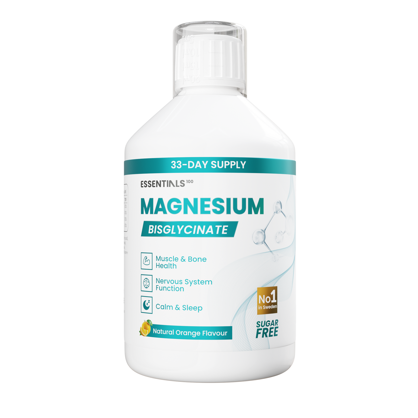 MAGNESIUM BISGLYCINATE VEGÁNSKY Bez cukru 500 ml