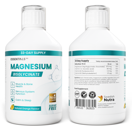 MAGNESIUM BISGLYCINATE VEGÁNSKY Bez cukru 500 ml