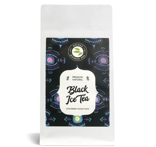 Alveus Premium Black Ice Tea ľadový čaj s čiernym čajom jahodou a citrónom 100g