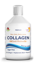 Swedish Nutra Collagen Gold Retinol 500ml (bez cukru) 12 500mg