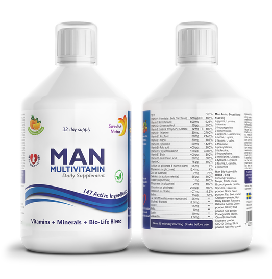 Swedish Nutra Man Multivitamín pre Mužov 500ml