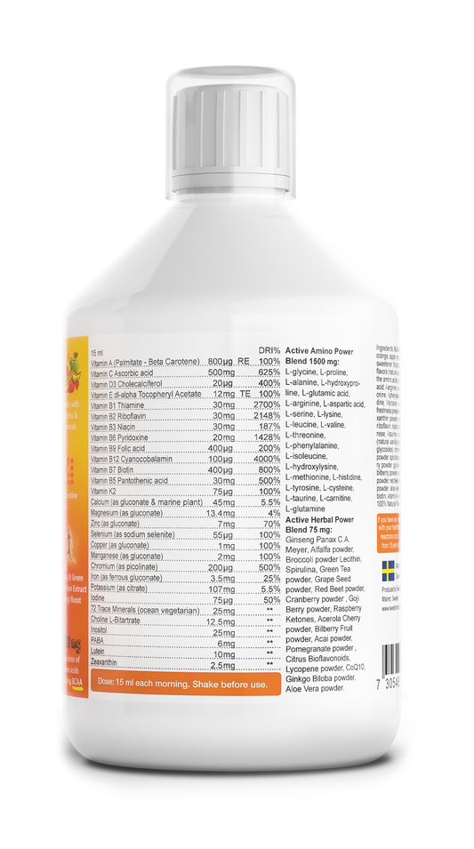 Swedish Nutra Mega Sport 500 ml (výživový doplnok pre športovcov)